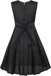 Girls Dress Color Block Contrast Bow Tie Everyday Party Size 4-14